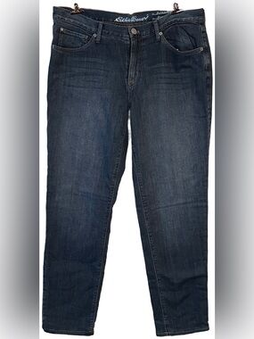 Eddie Bauer Jeans Women’s Size 12 Flannel Boyfriend Relaxed Mid Rise